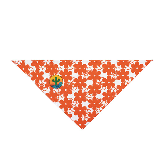 Floral Pet Bandana, Cute Dog Accessory, Summer Pet Style, Flower Print Dog Scarf, Adjustable Pet Fashion, Gift for Dog Lovers