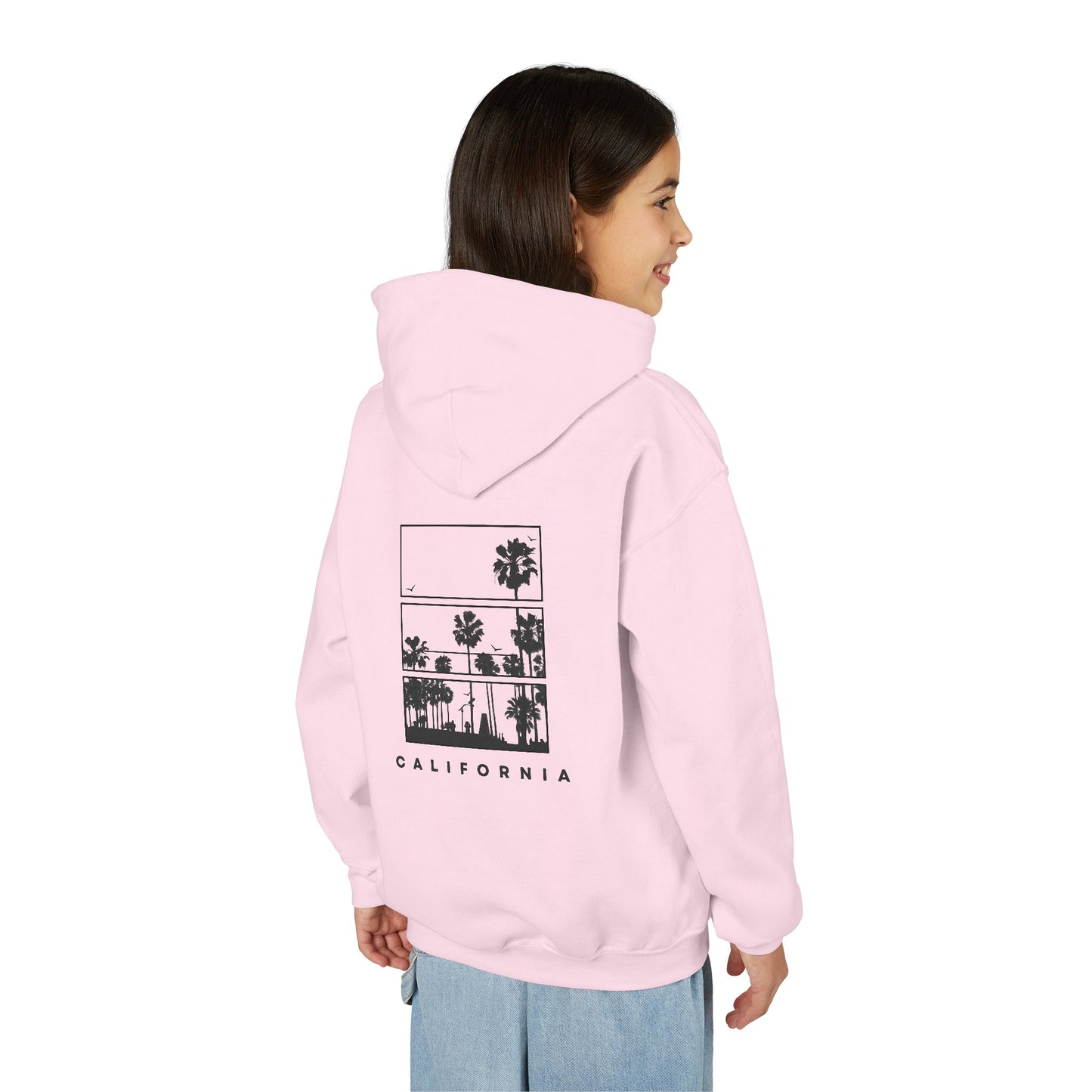 California Palm Graphic Hoodie — Youth Hooded Sweatshirt