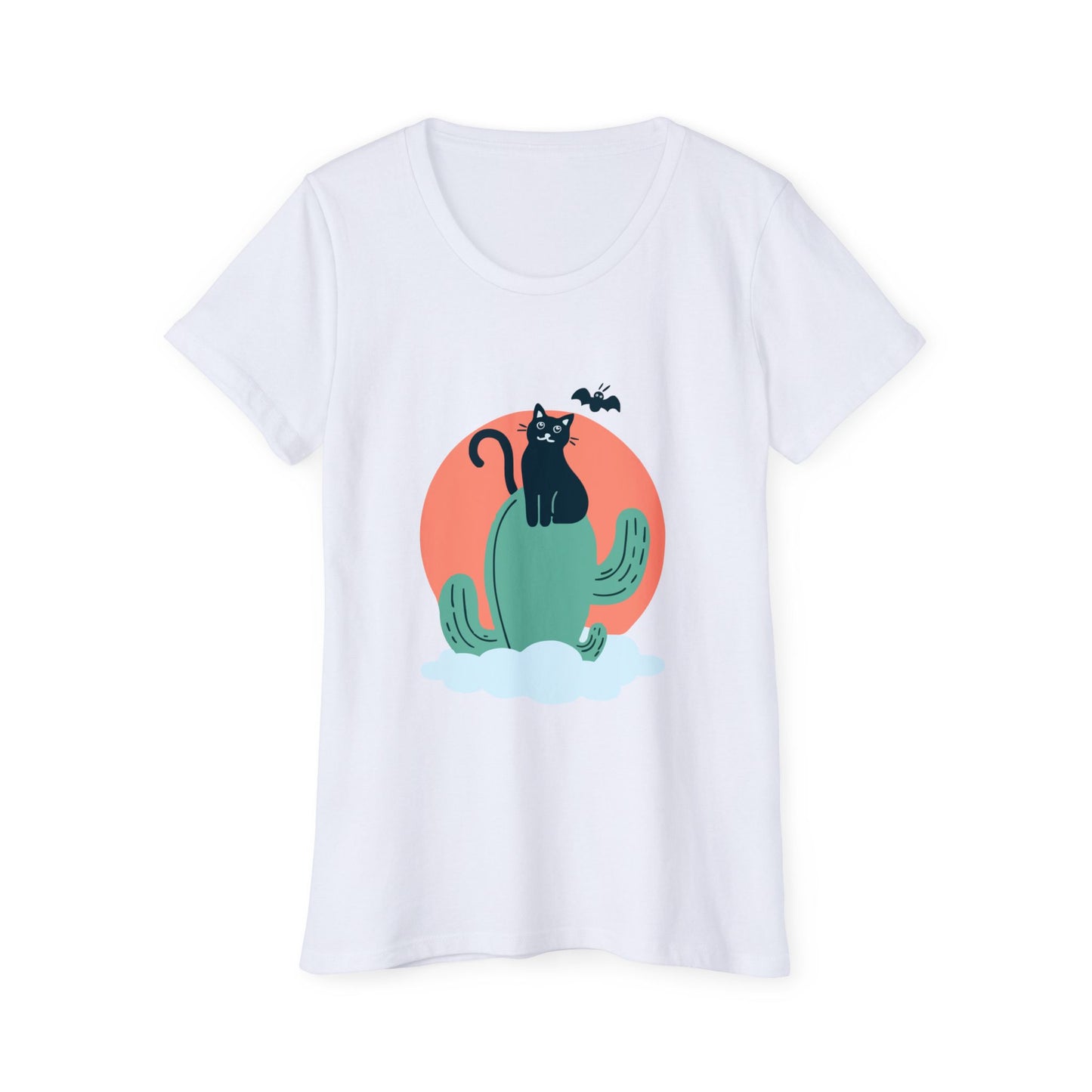 Halloween Cat Women's Organic Short Sleeve T-Shirt