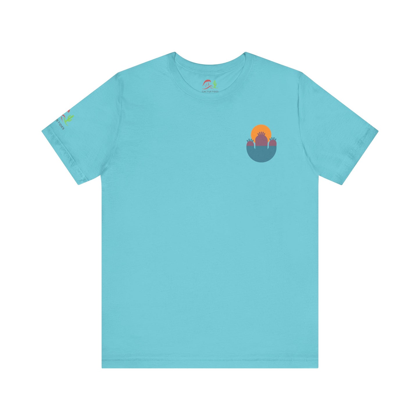 Abstract Sunset Cactus Unisex Jersey Tee