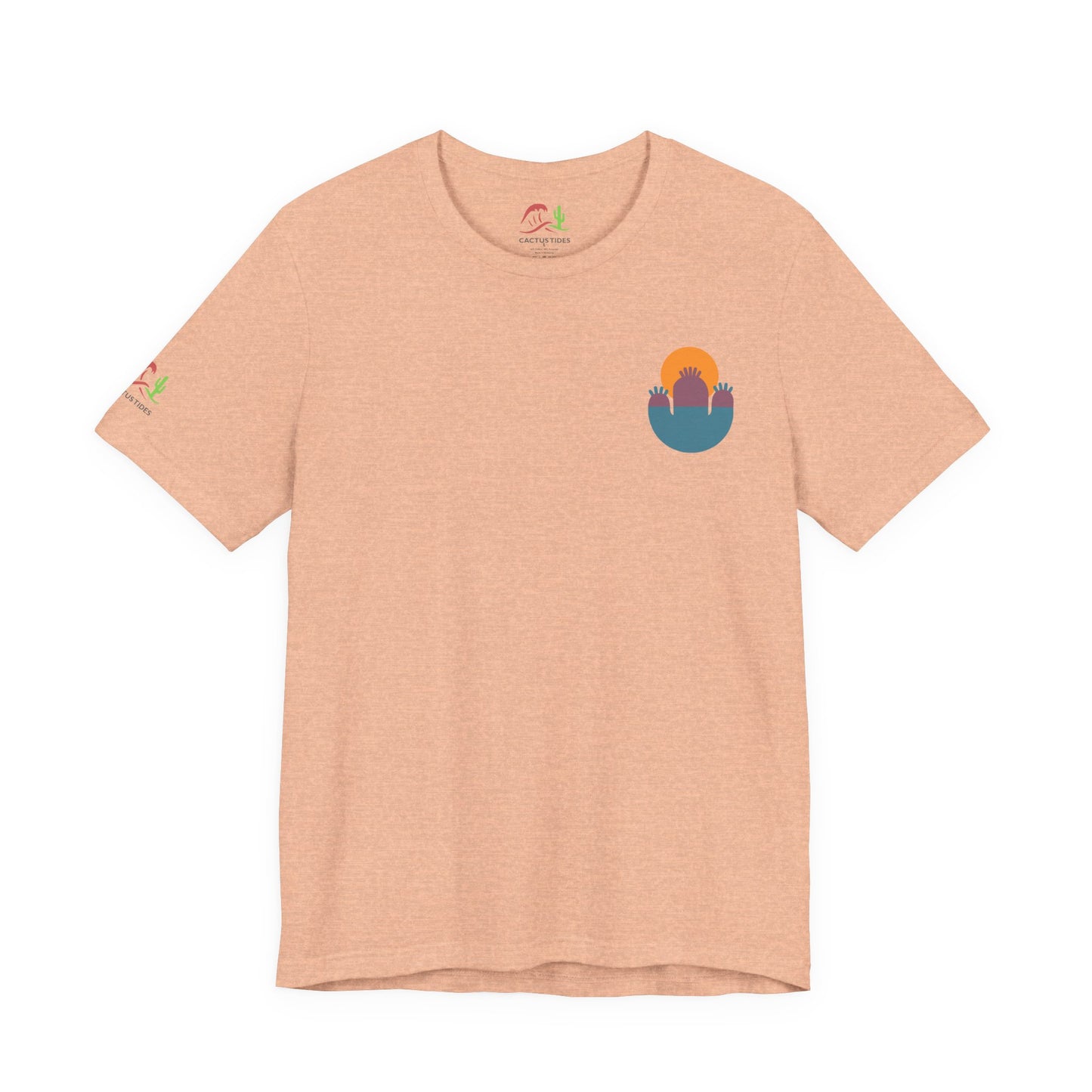 Abstract Sunset Cactus Unisex Jersey Tee