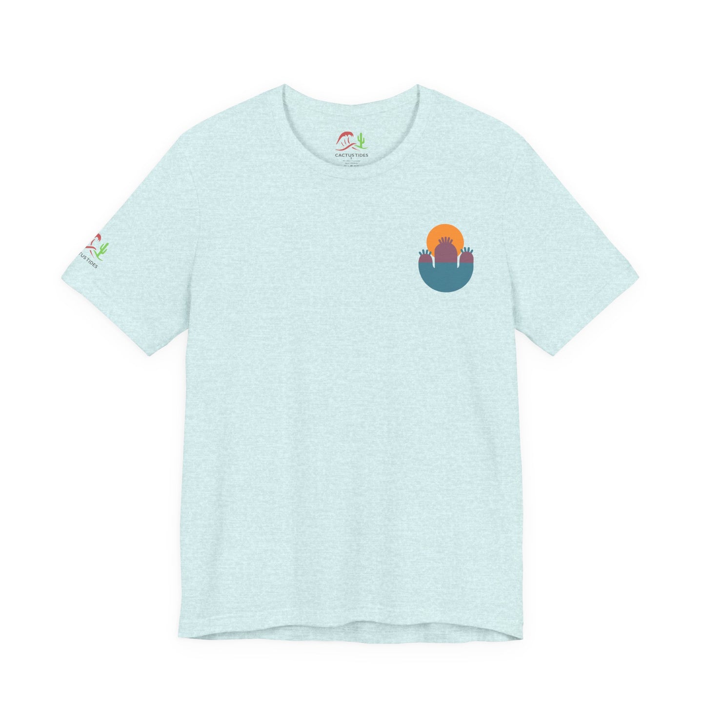 Abstract Sunset Cactus Unisex Jersey Tee