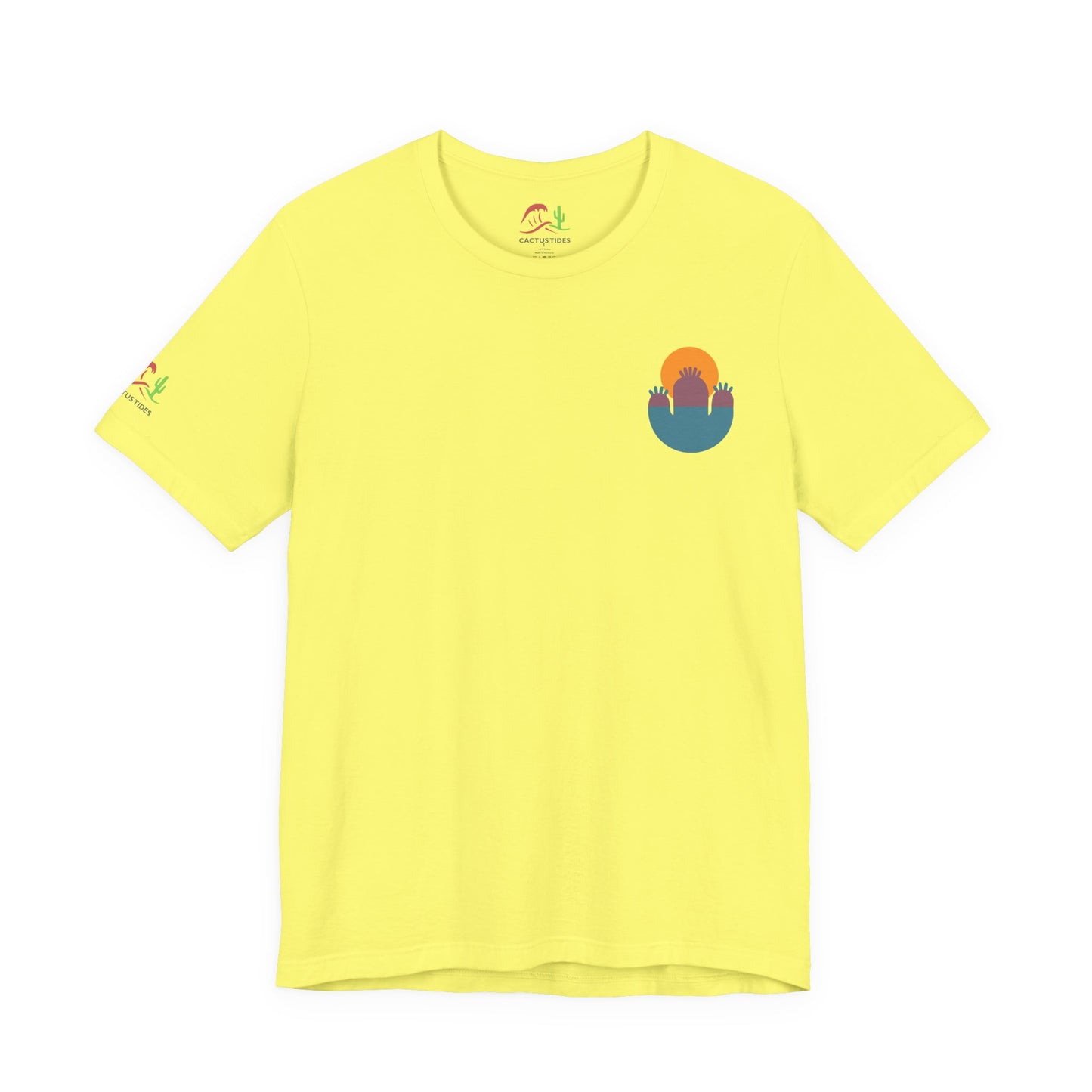 Abstract Sunset Cactus Unisex Jersey Tee