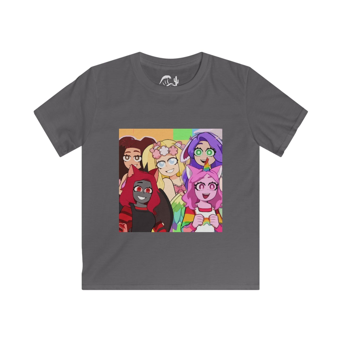 Colorful Cartoon Friends Kids Tee