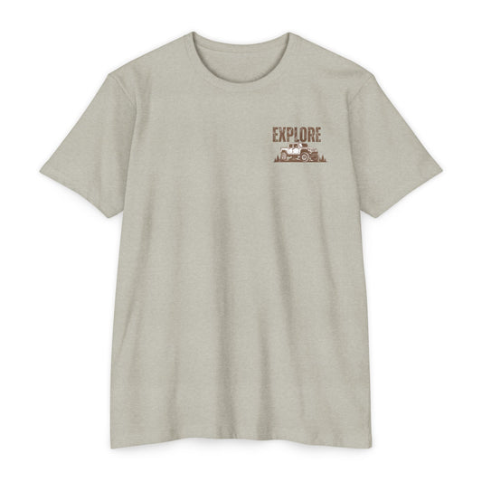 Explore The Wild Jeep T-Shirt — Adventure Off-Road Graphic Tee