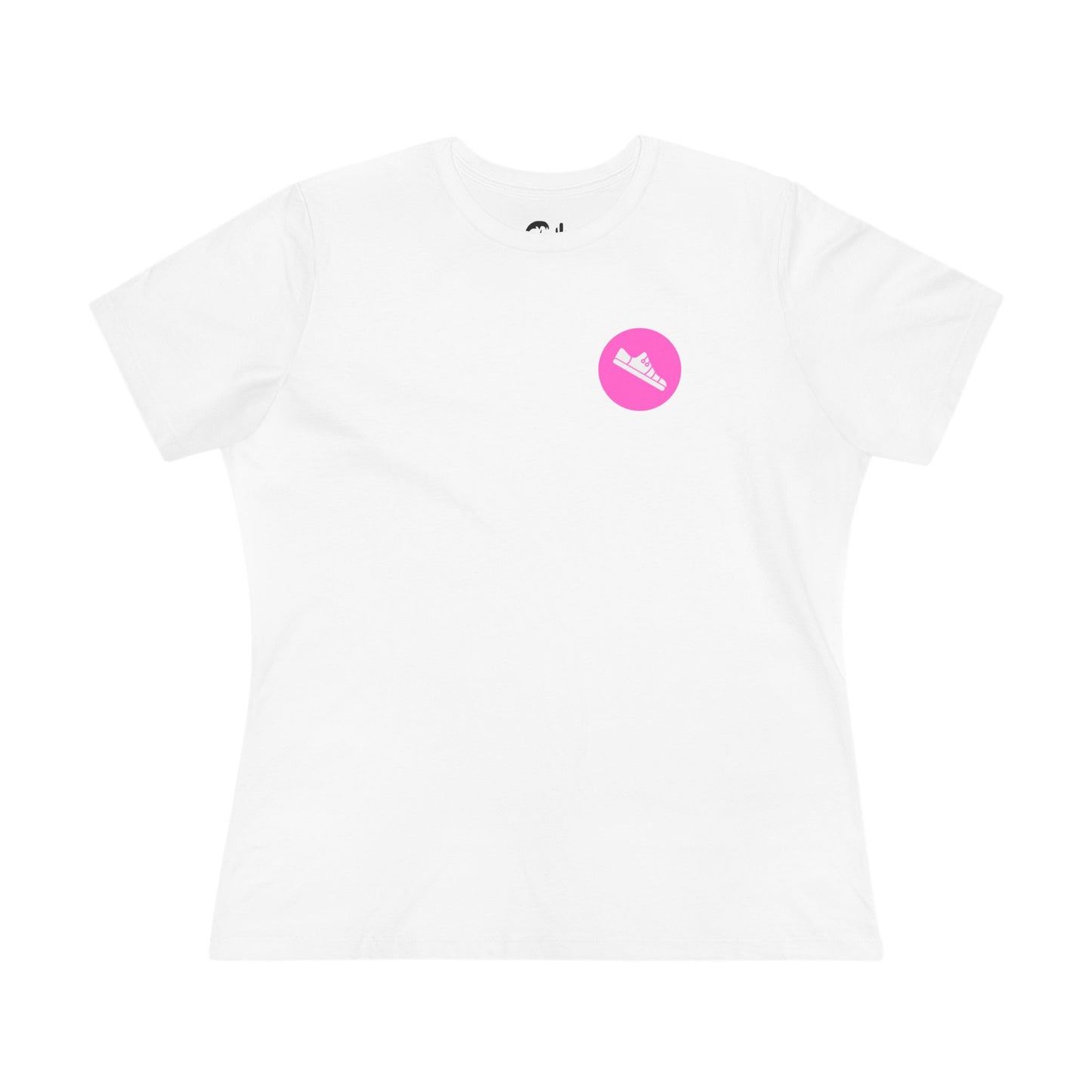 Breathe. Move. Repeat. Women’s Cotton Tee – Motivational Fitness Pink Graphic