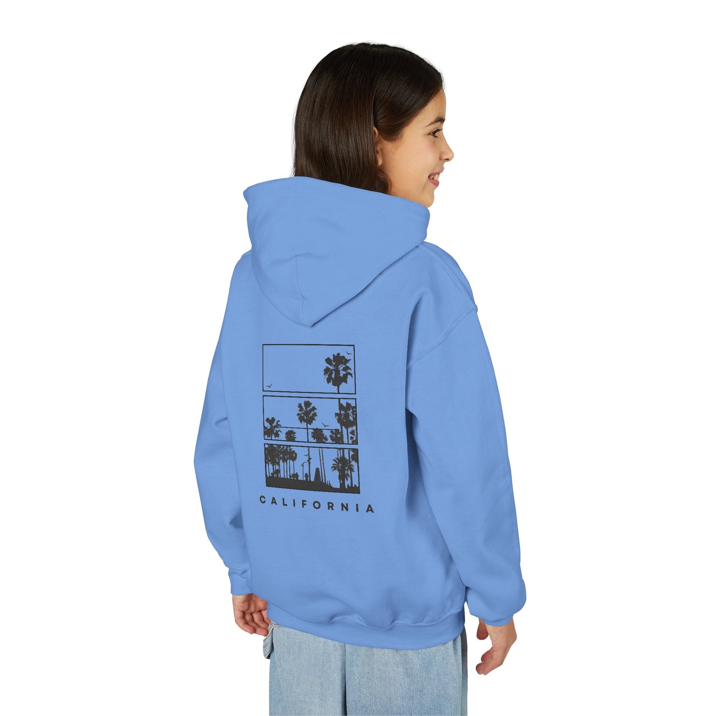 California Palm Graphic Hoodie — Youth Hooded Sweatshirt