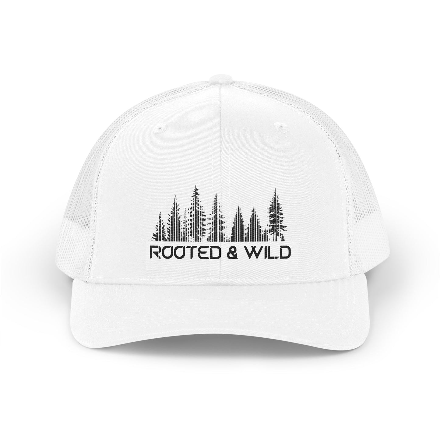 "Rooted & Wild" Forest Retro Trucker Cap