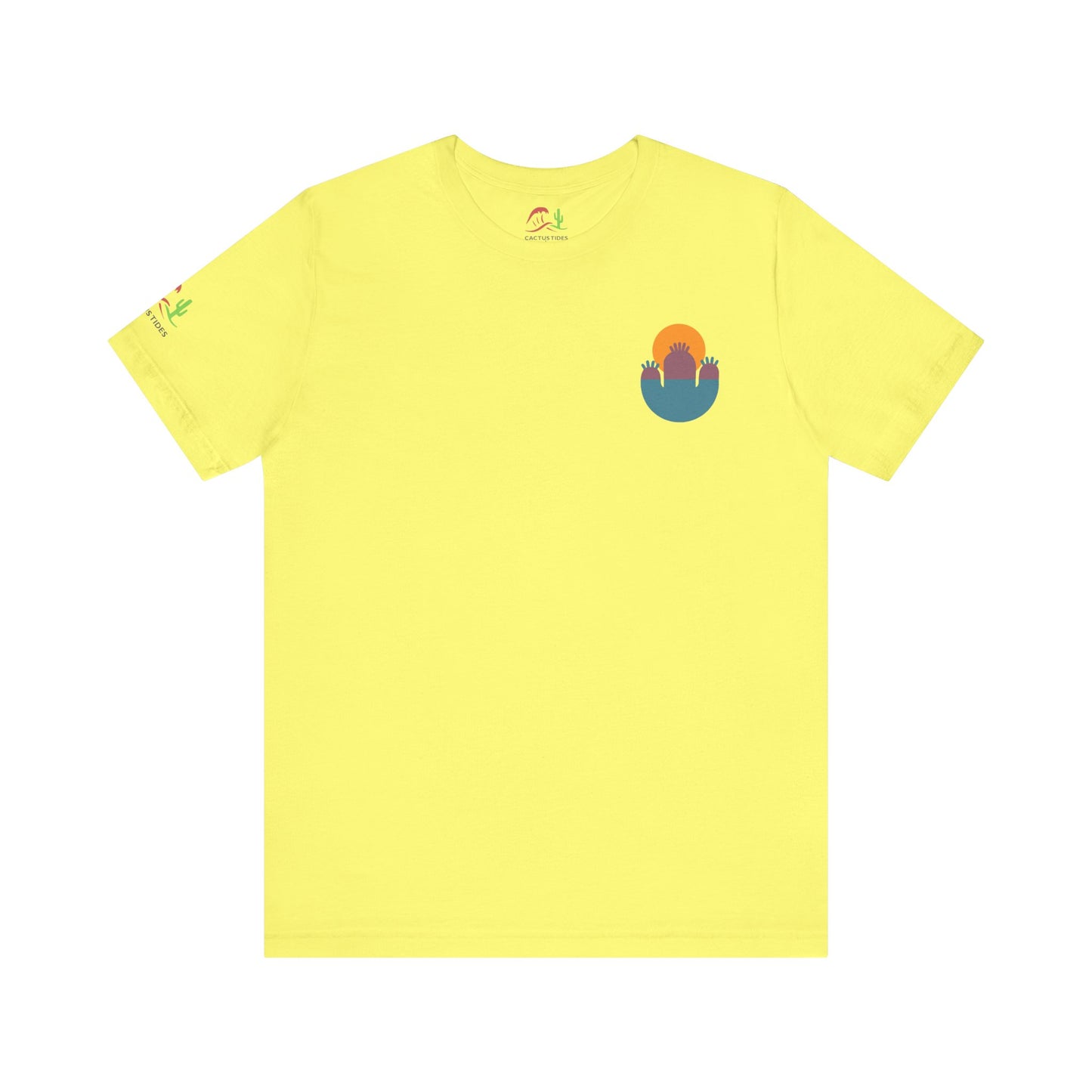 Abstract Sunset Cactus Unisex Jersey Tee