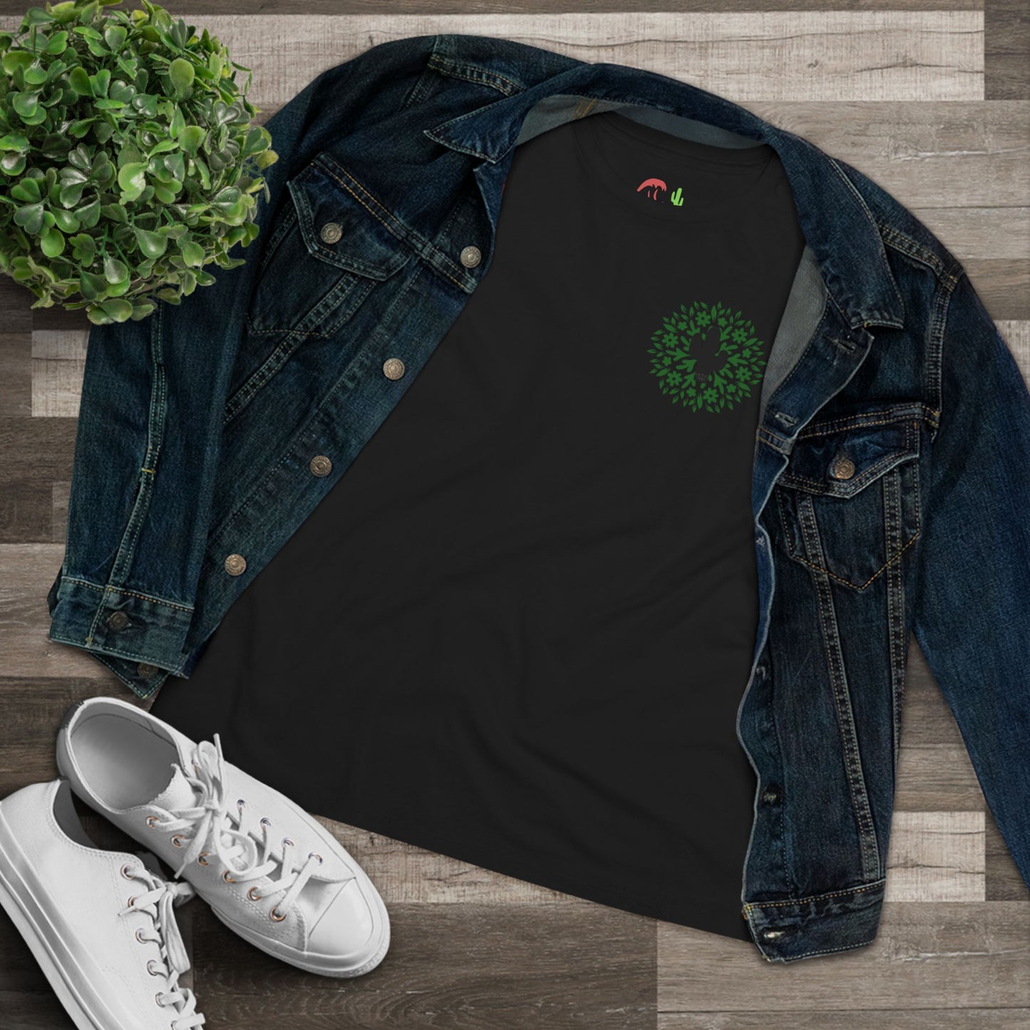 Floral Cross Cactus Graphic tee