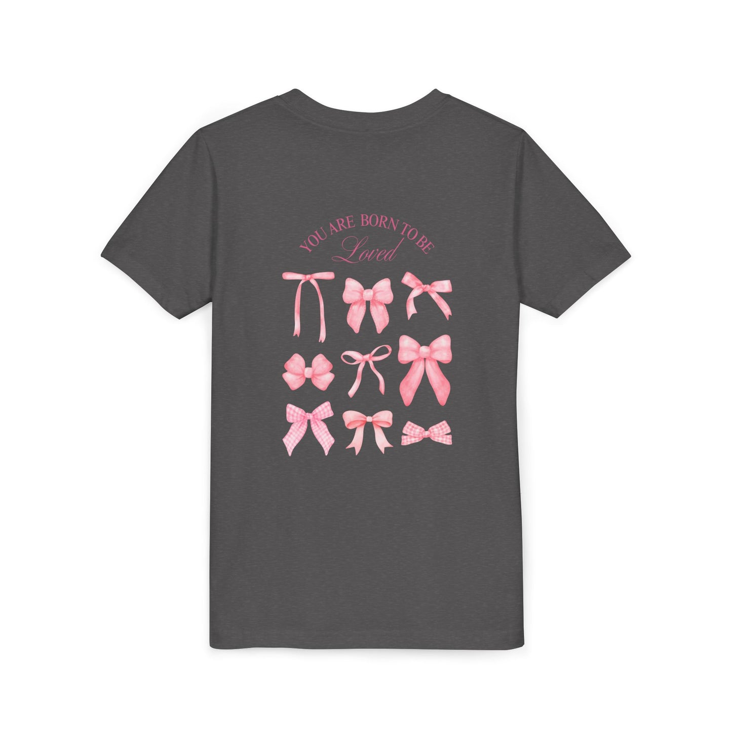 Pink Bow Graphic Youth Tee