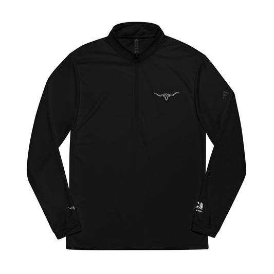 Embroidered Longhorn Adidas® Quarter-Zip Pullover
