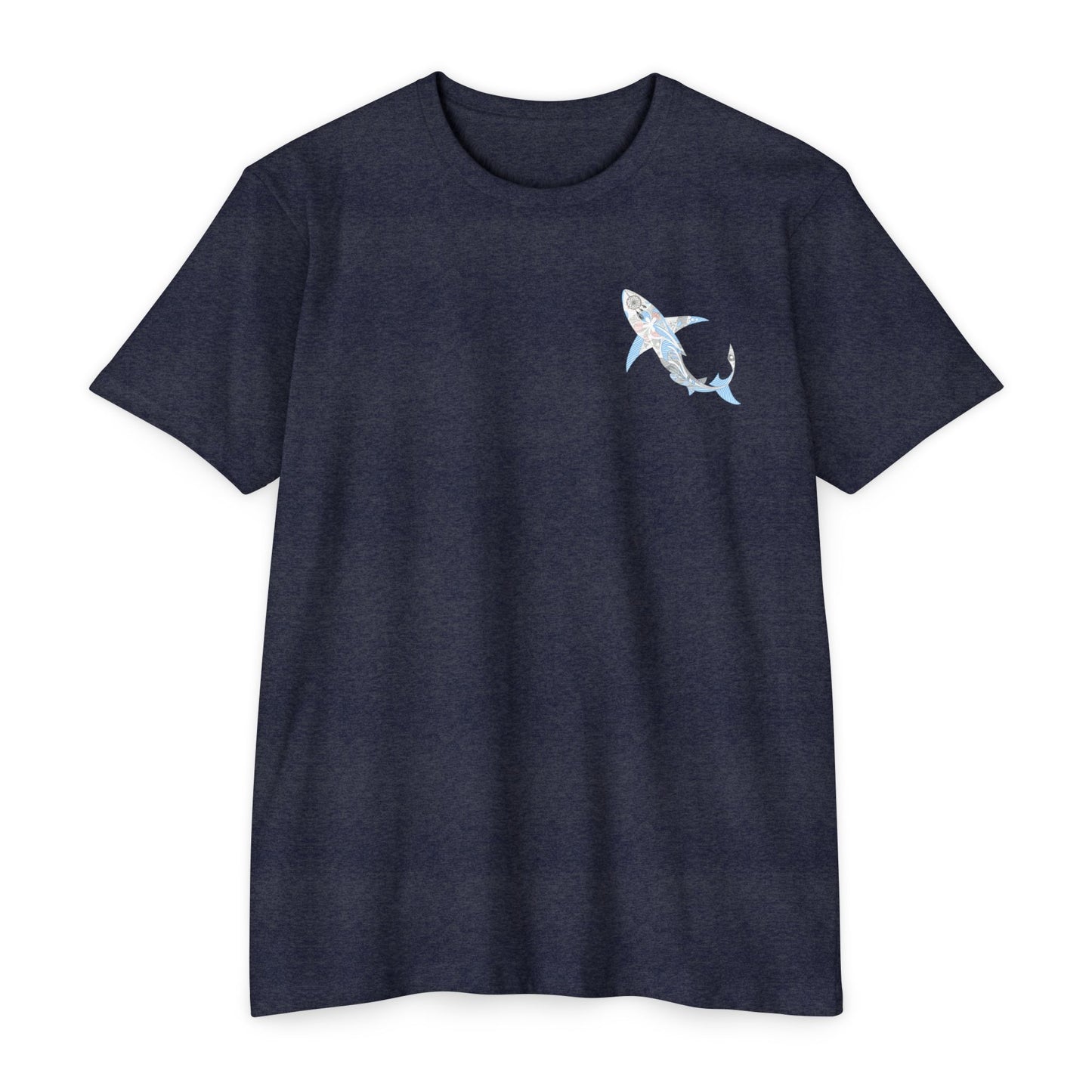 Shark Graphic T-Shirt — "Live Wild Dream Deep" Ocean Tee