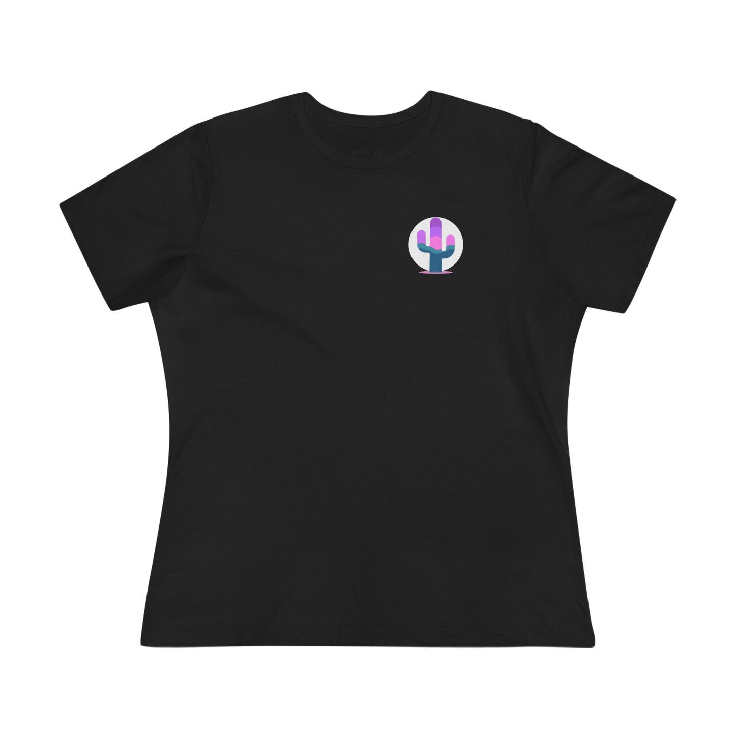 Sunset Cactus Logo- Women's Tee