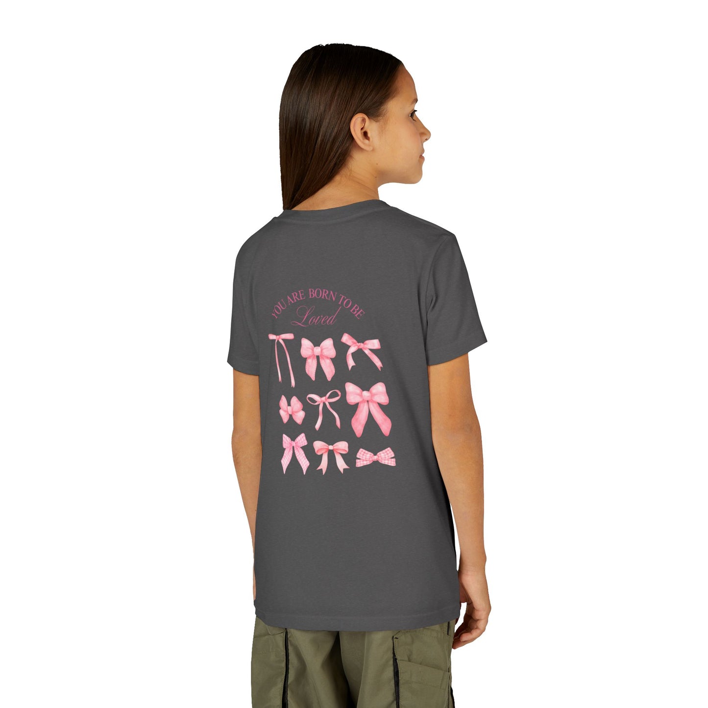 Pink Bow Graphic Youth Tee