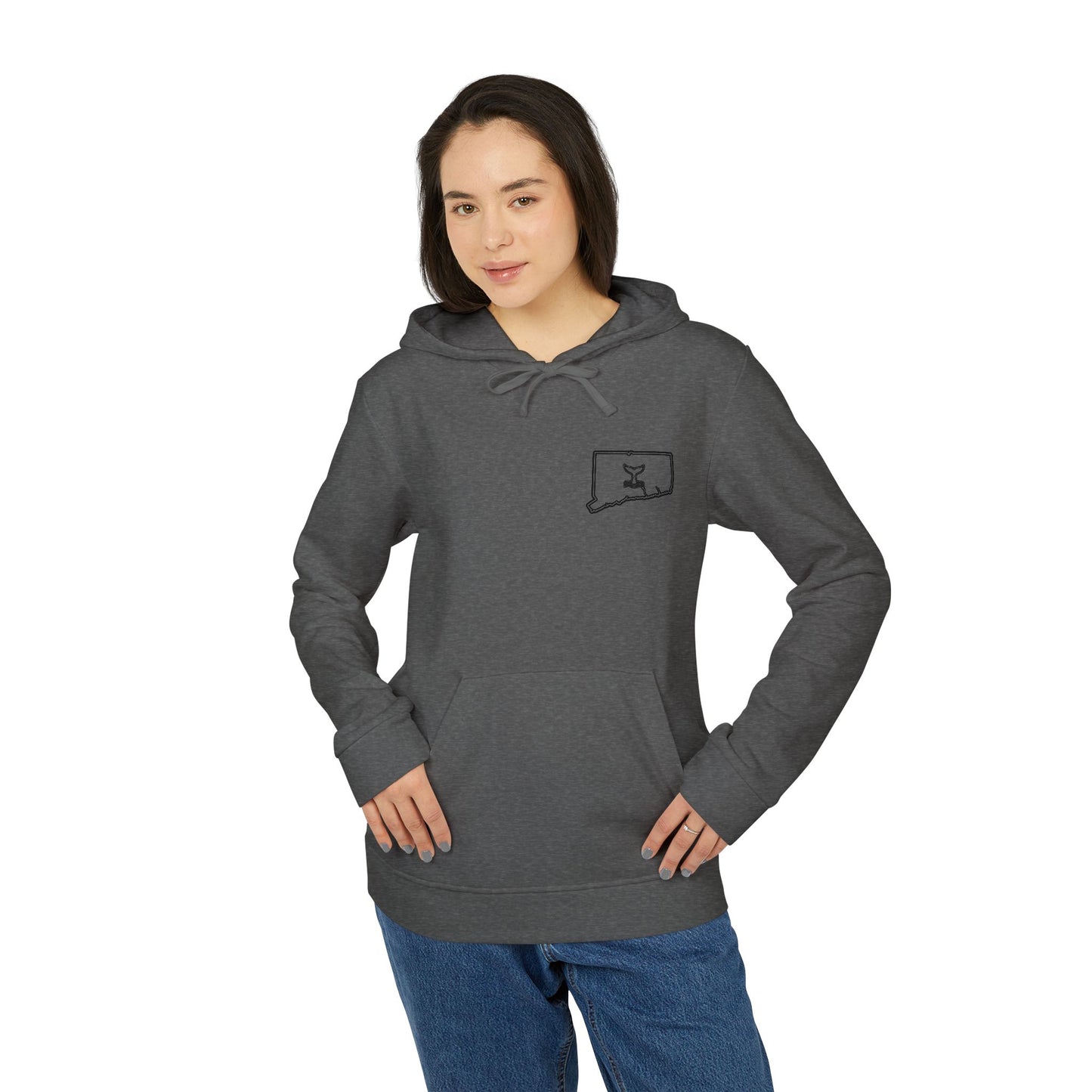 Connecticut Whale Tale adidas Unisex Fleece Hoodie