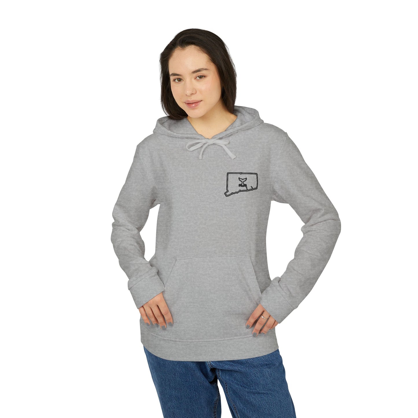 Connecticut Whale Tale adidas Unisex Fleece Hoodie