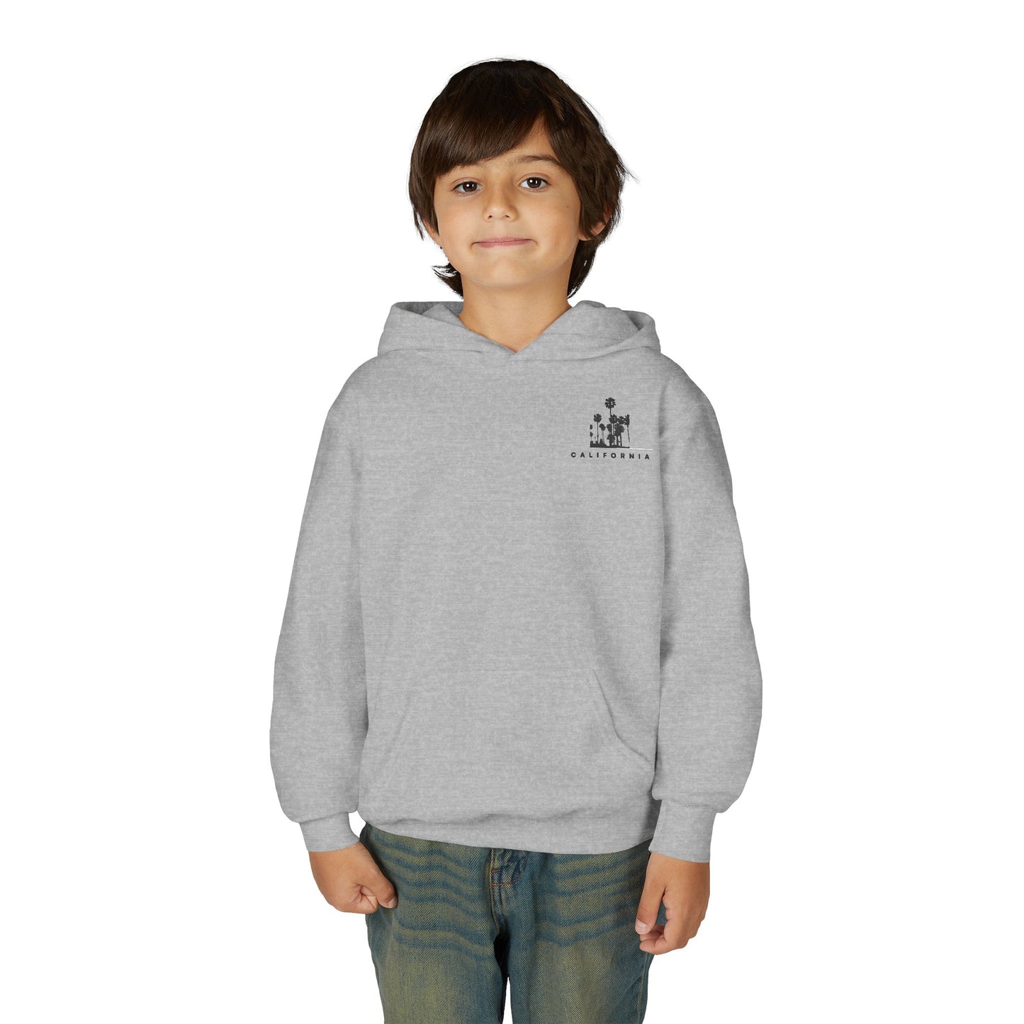 California Palm Graphic Hoodie — Youth Hooded Sweatshirt