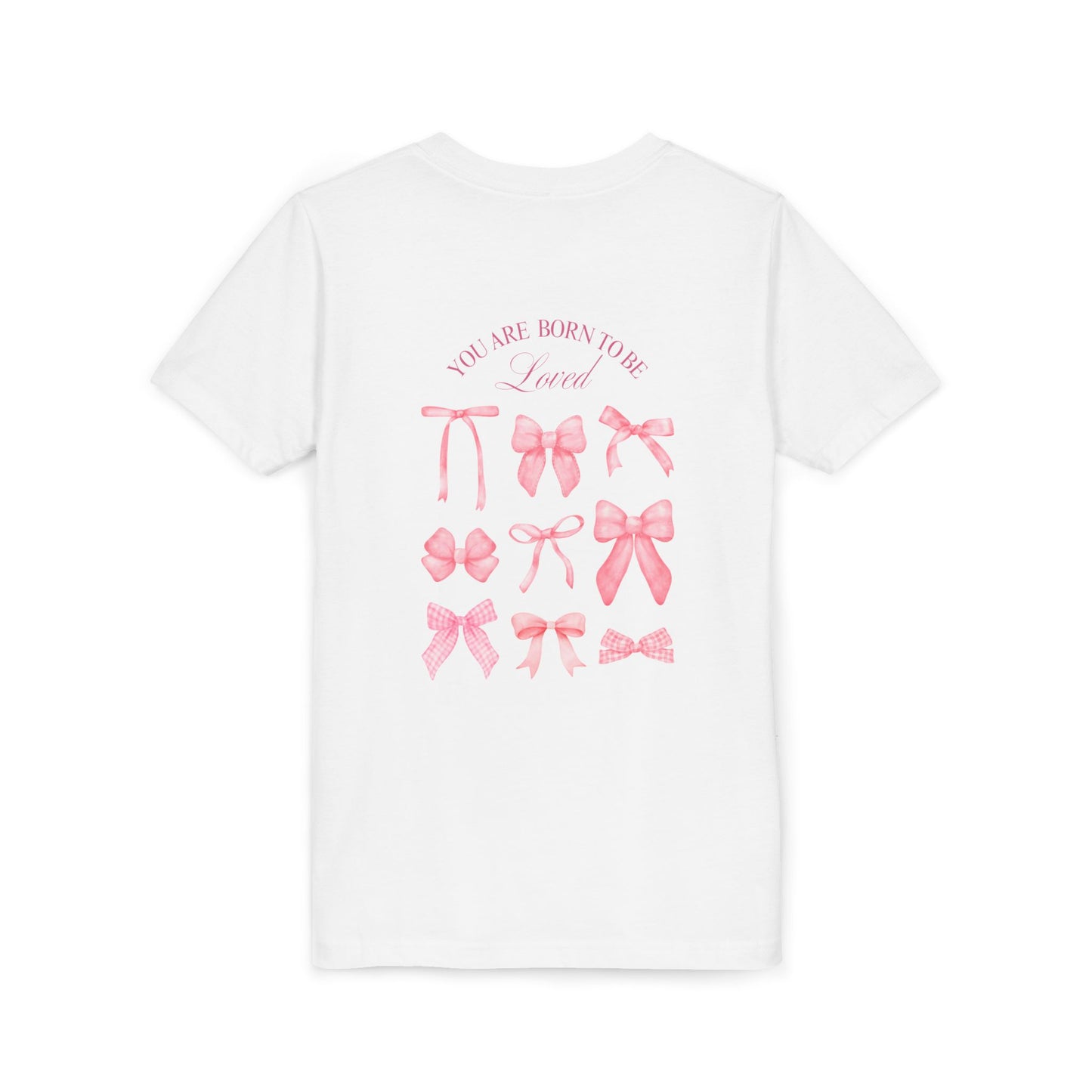 Pink Bow Graphic Youth Tee