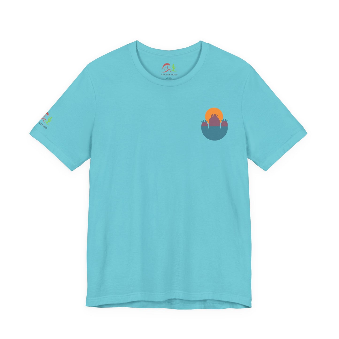 Abstract Sunset Cactus Unisex Jersey Tee