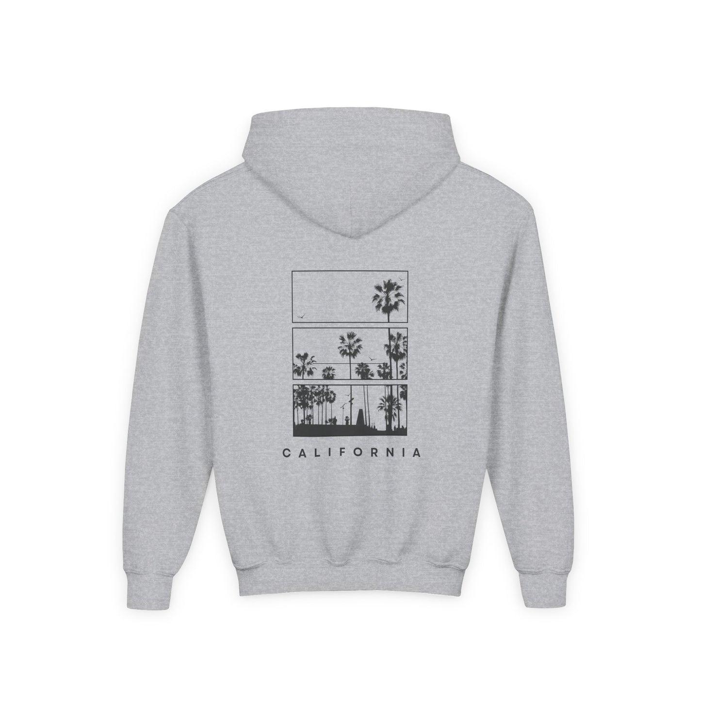 California Palm Graphic Hoodie — Youth Hooded Sweatshirt