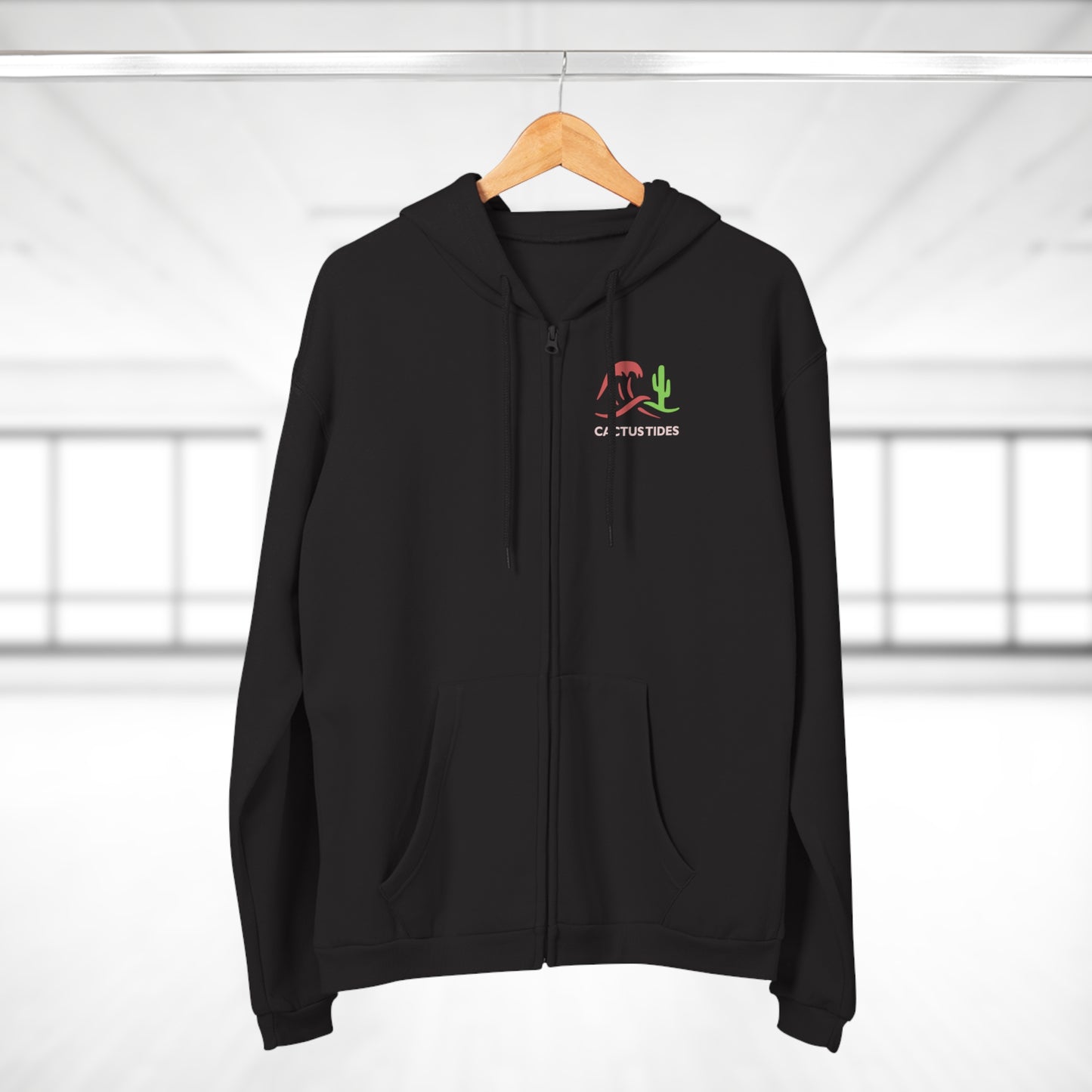 Cactus Tides Zip-Up Hoodie