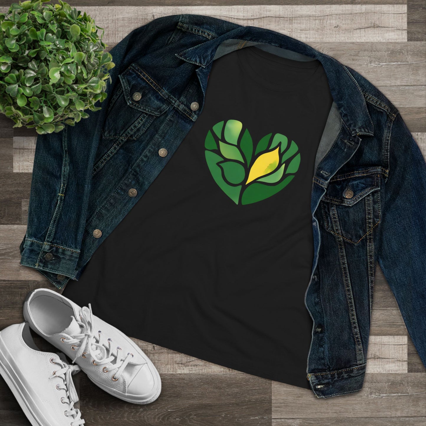 Watercolor Succulent Love Women's Tee