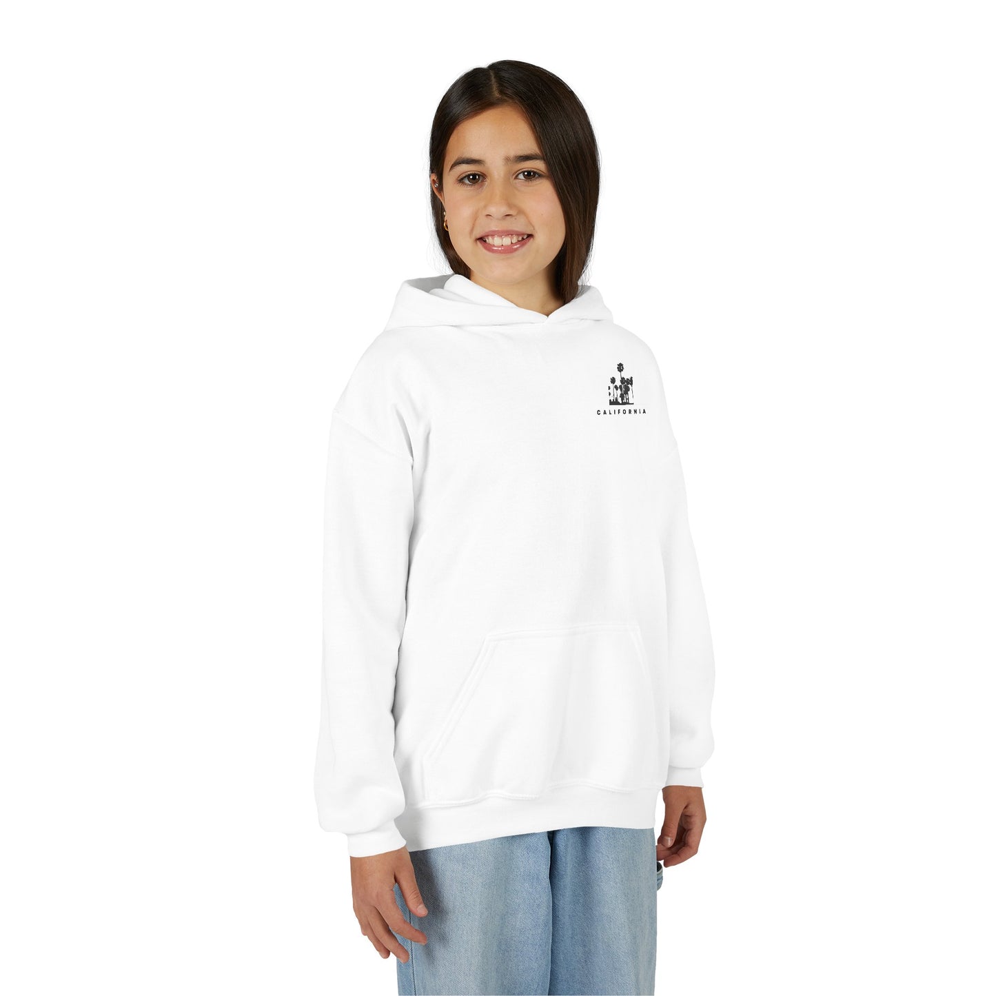 California Palm Graphic Hoodie — Youth Hooded Sweatshirt