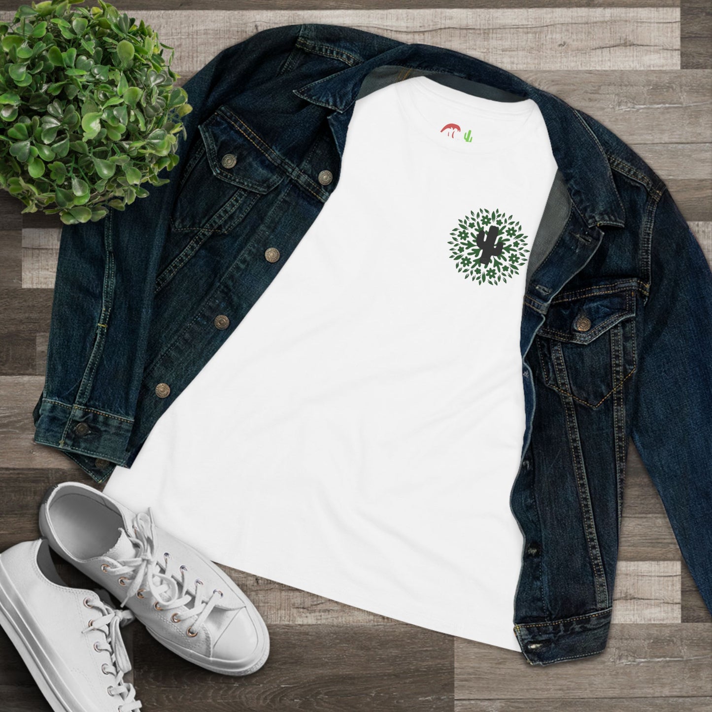 Floral Cross Cactus Graphic tee
