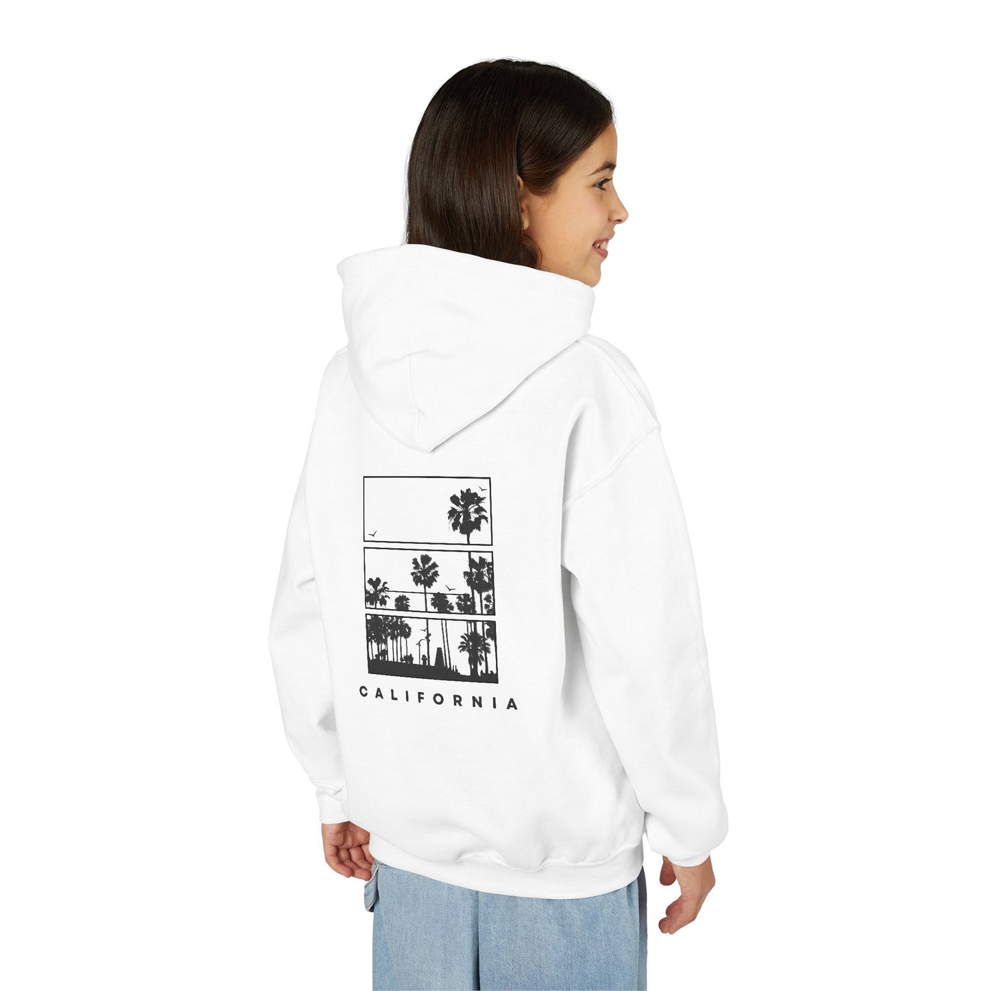 California Palm Graphic Hoodie — Youth Hooded Sweatshirt