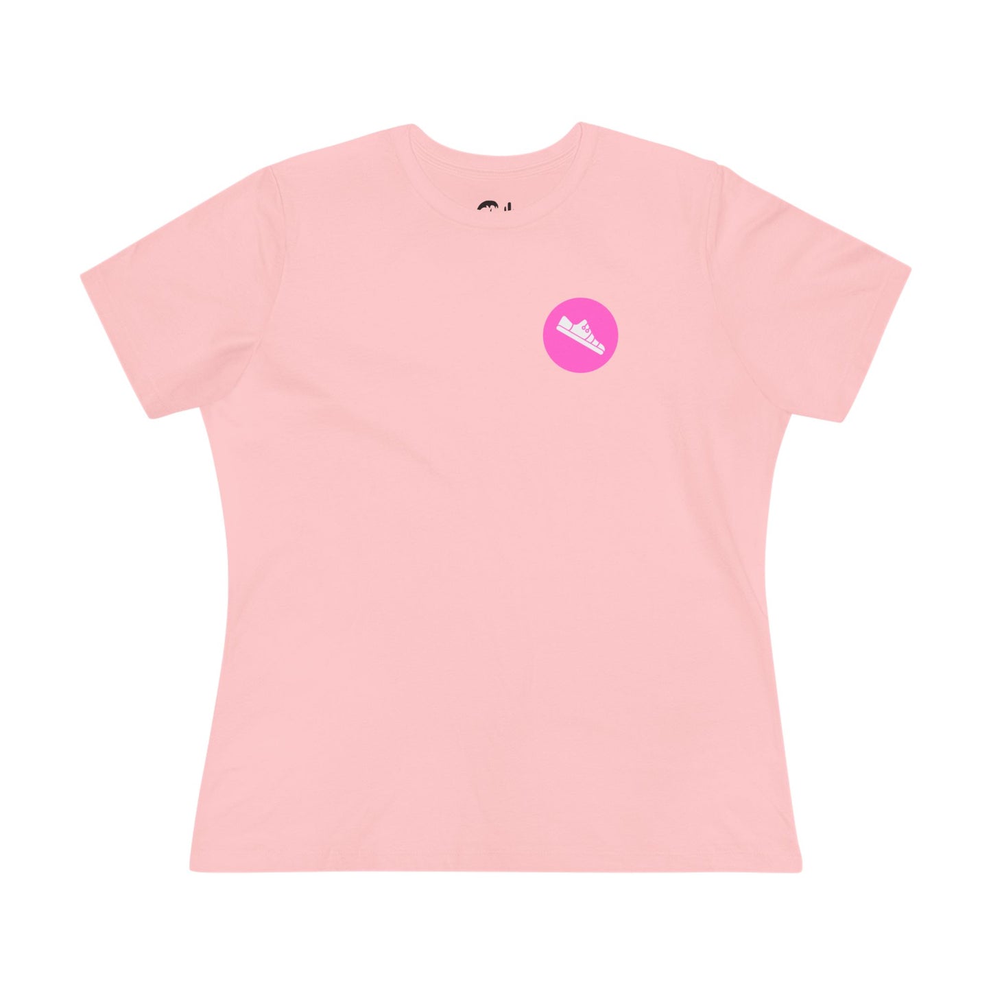 Breathe. Move. Repeat. Women’s Cotton Tee – Motivational Fitness Pink Graphic
