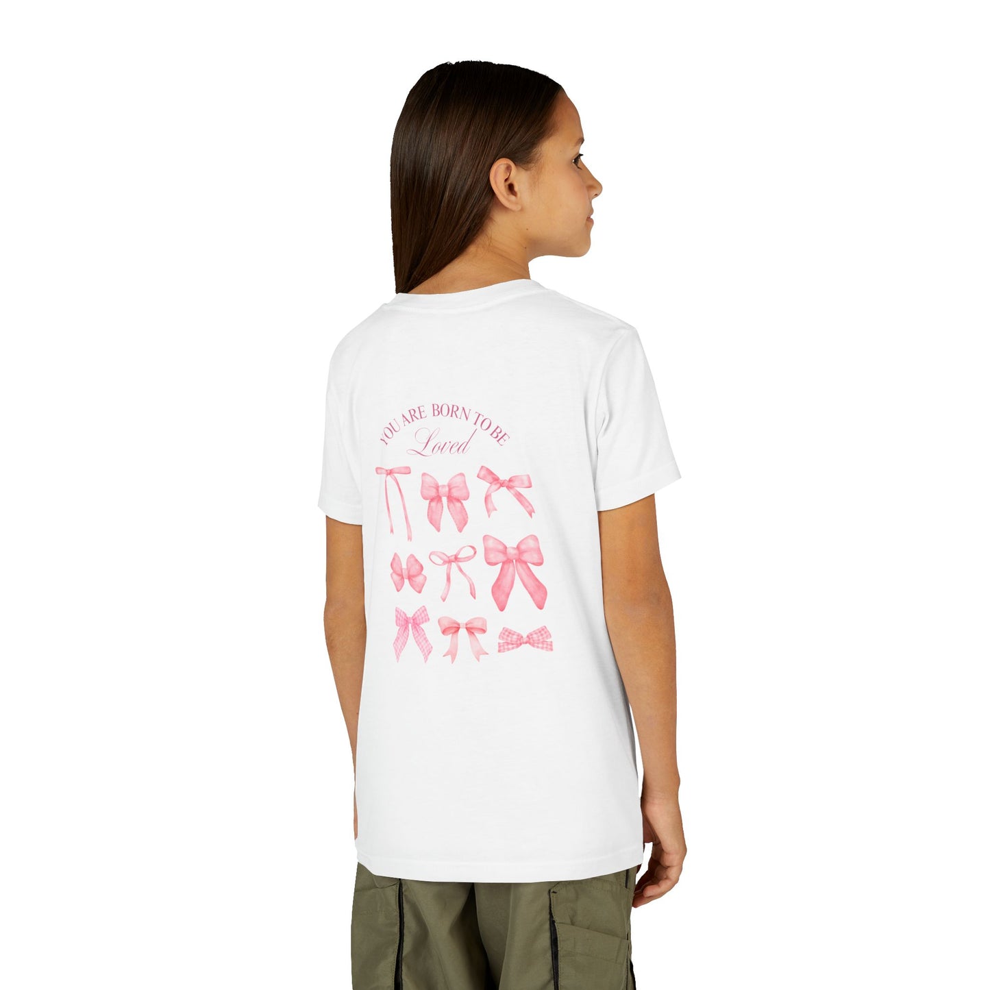 Pink Bow Graphic Youth Tee