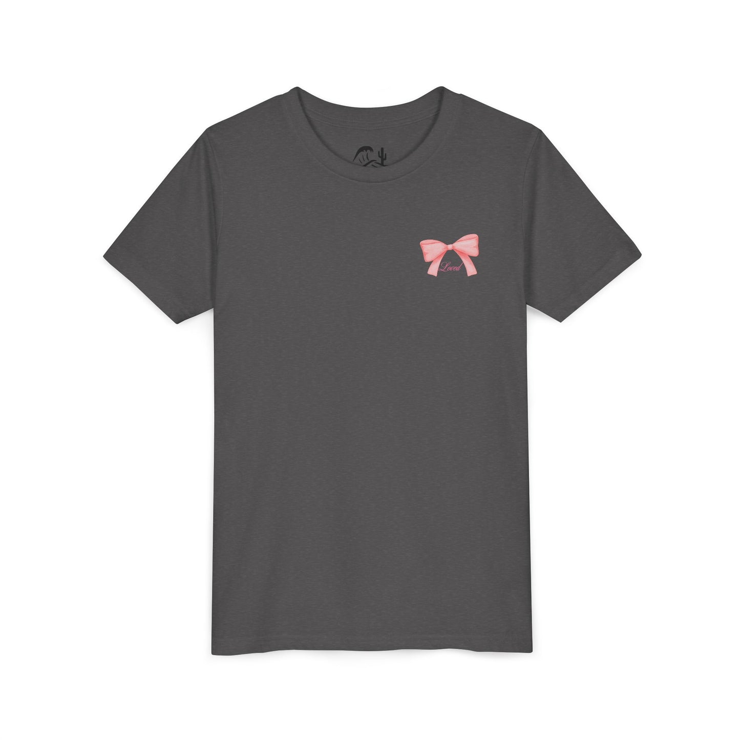 Pink Bow Graphic Youth Tee
