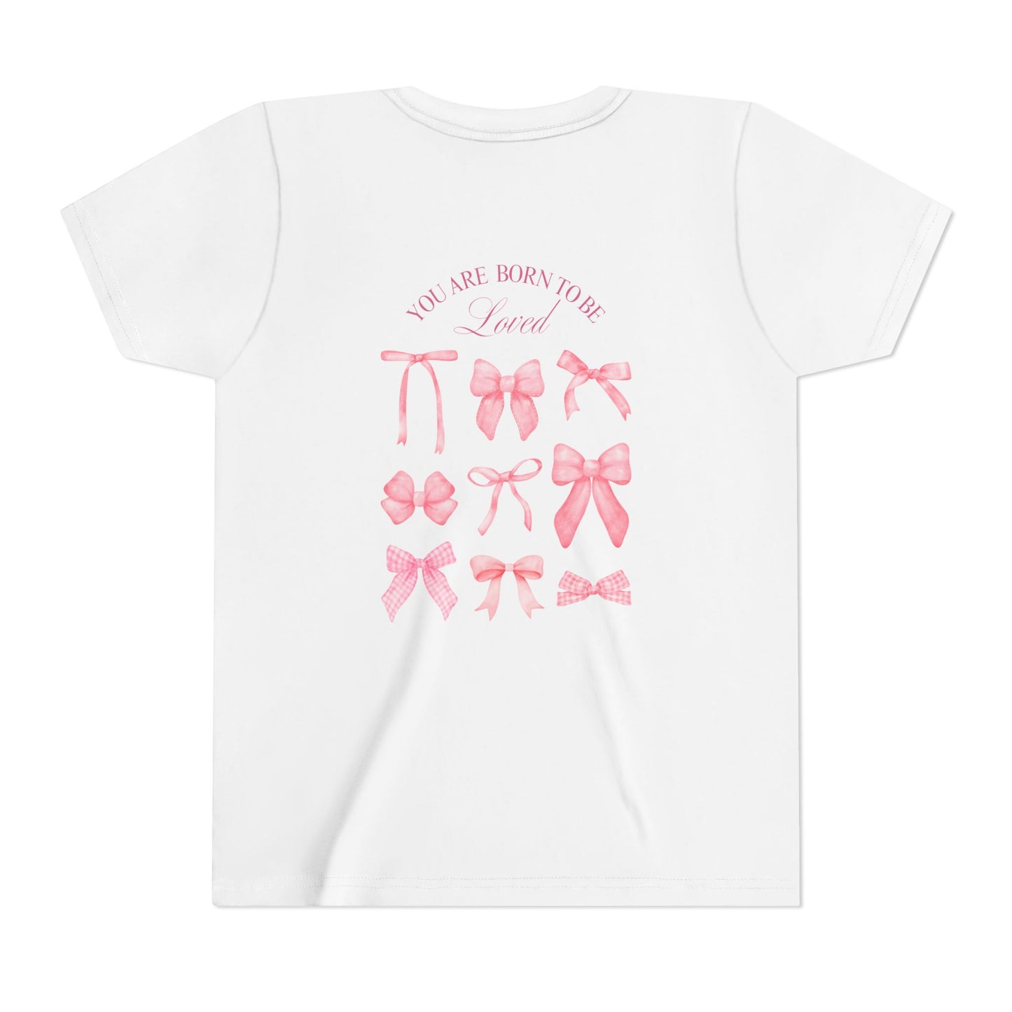 Pink Bow Graphic Youth Tee