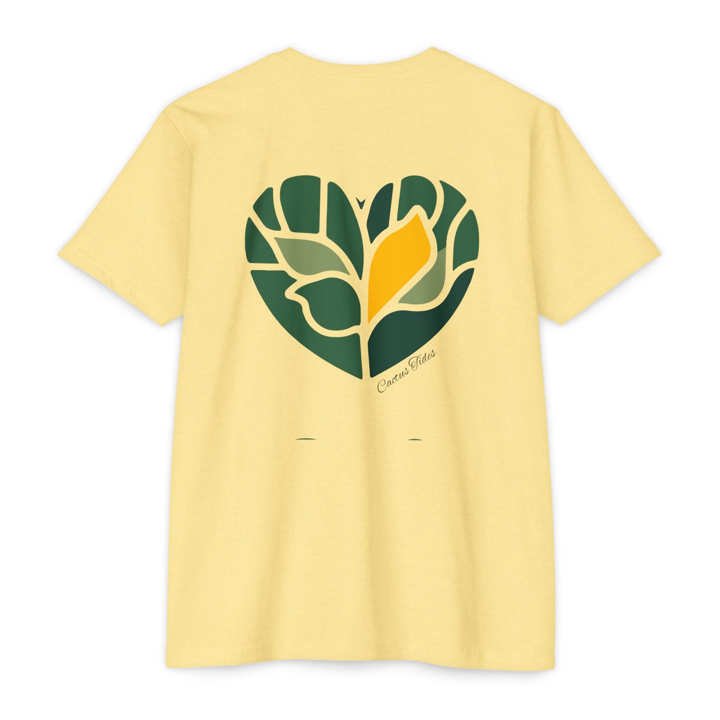 Leaf Heart Graphic T-Shirt — Nature-Inspired Botanical Tee