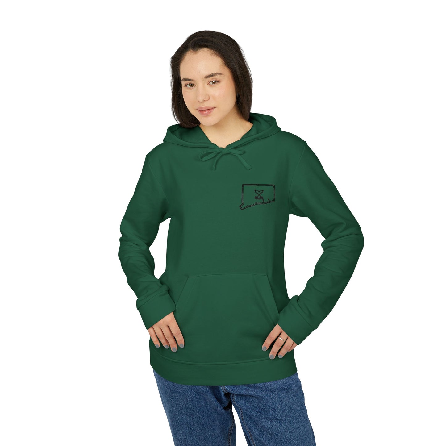 Connecticut Whale Tale adidas Unisex Fleece Hoodie