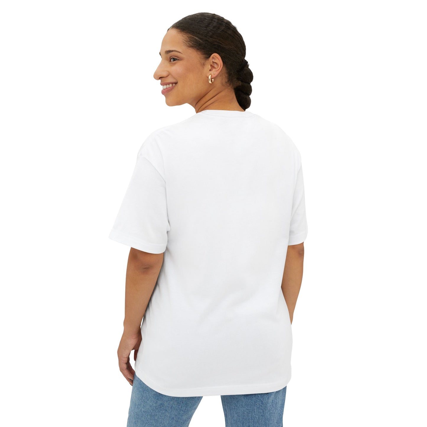 Smiley Checkerboard Oversized T-Shirt