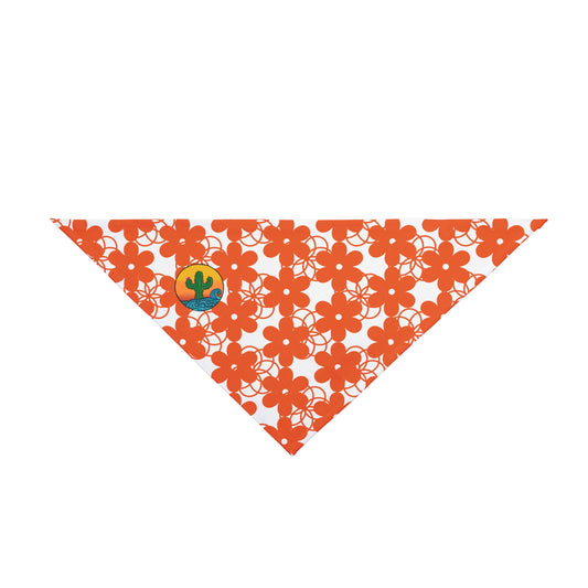 Floral Pet Bandana, Cute Dog Accessory, Summer Pet Style, Flower Print Dog Scarf, Adjustable Pet Fashion, Gift for Dog Lovers
