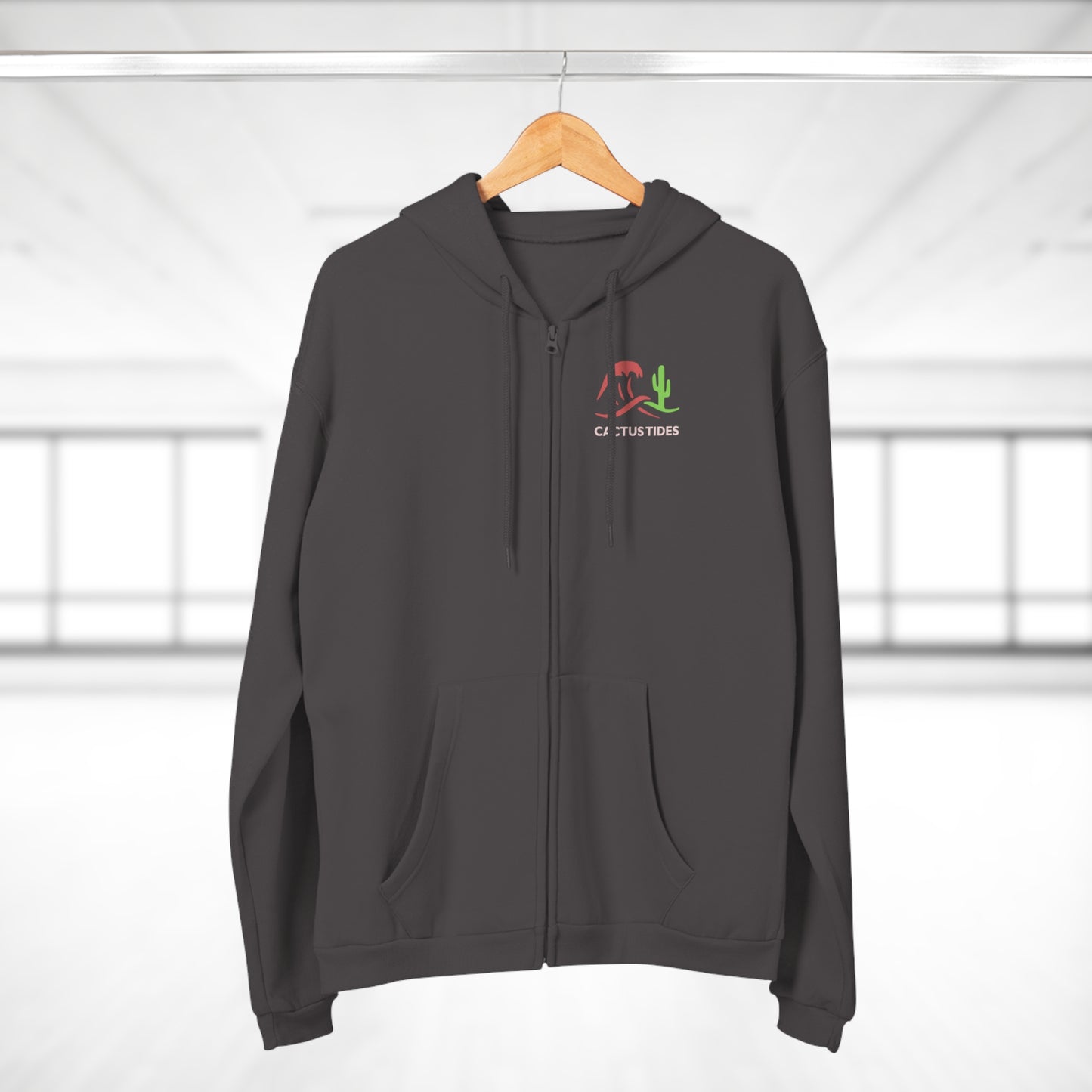 Cactus Tides Zip-Up Hoodie