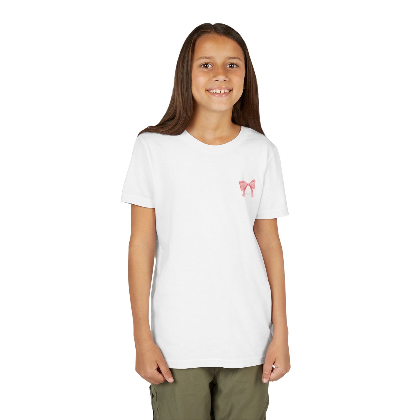Pink Bow Graphic Youth Tee