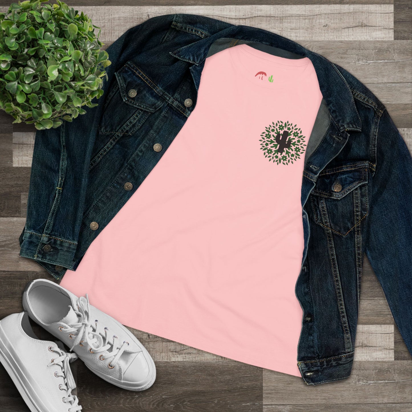 Floral Cross Cactus Graphic tee