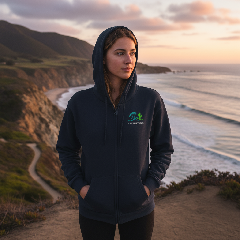 Cactus Tides Zip Sweatshirt