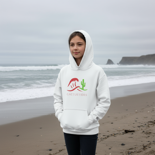 Cute Cactus Tides Kids Hoodie