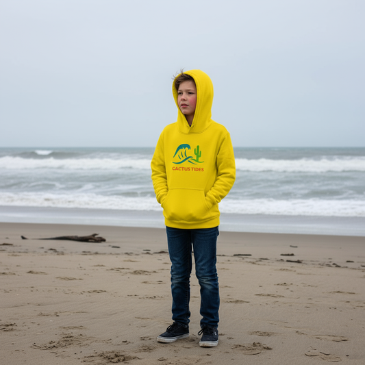 Cute Cactus Tides Kids Hoodie