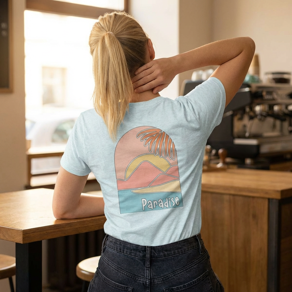 Paradise Palm Sunset T‑Shirt