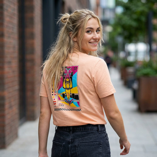 LEGO Racing V-Neck Tee — Retro Formula Car Graphic