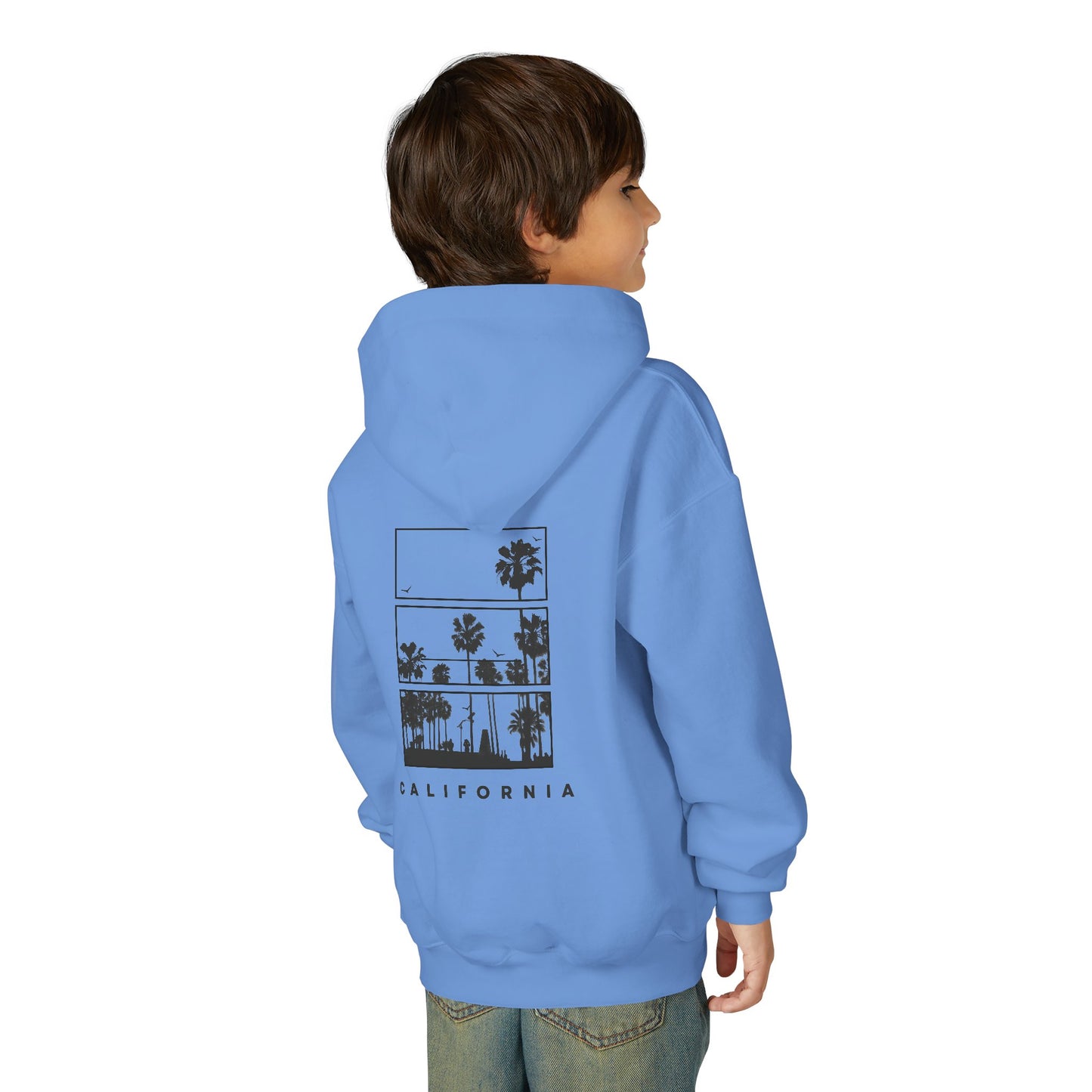 California Palm Graphic Hoodie — Youth Hooded Sweatshirt
