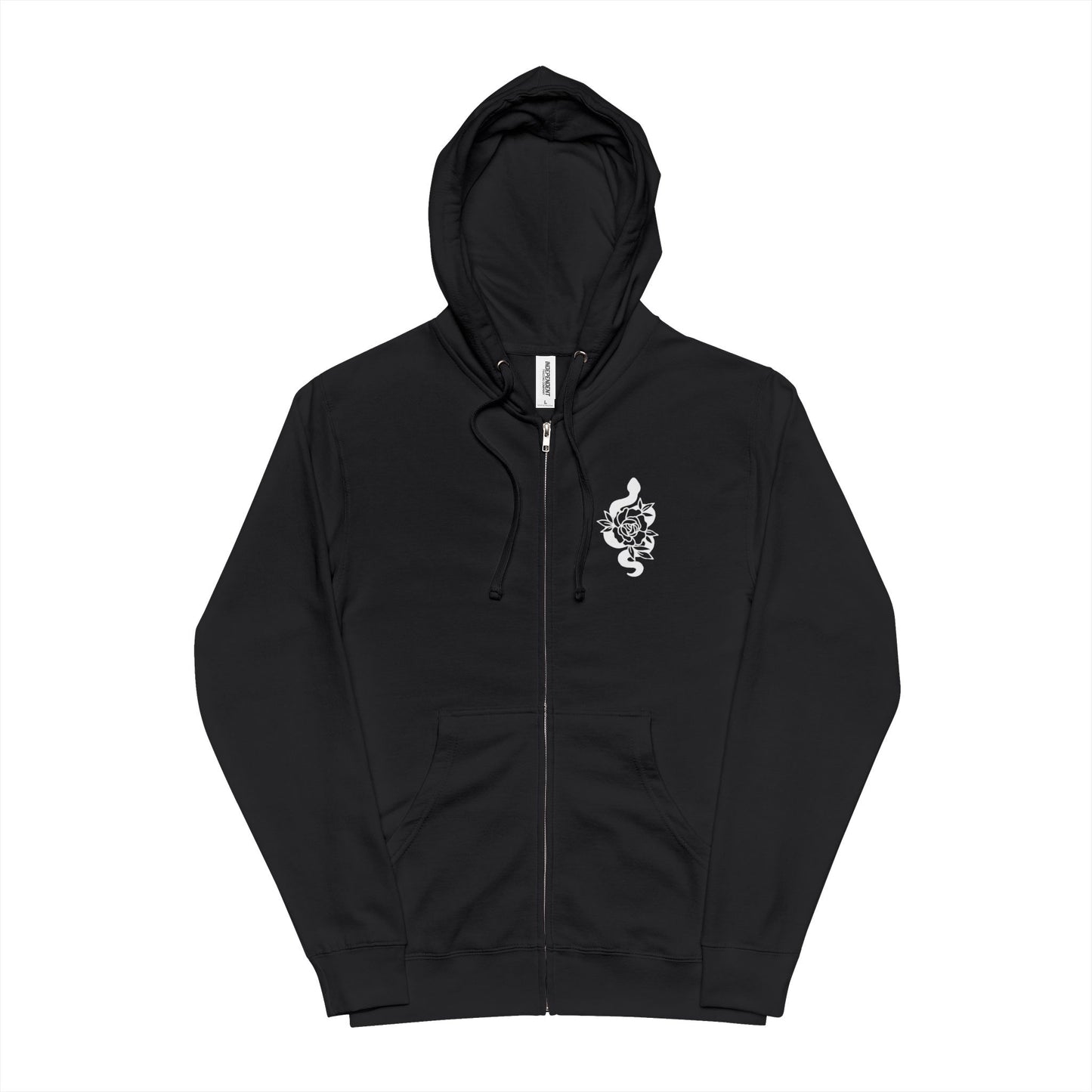 Floral Serpent Zip-Up Hoodie