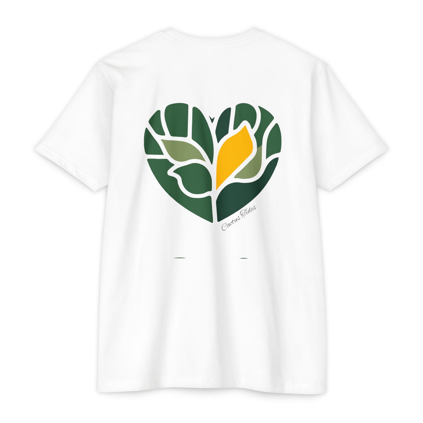 Leaf Heart Graphic T-Shirt — Nature-Inspired Botanical Tee