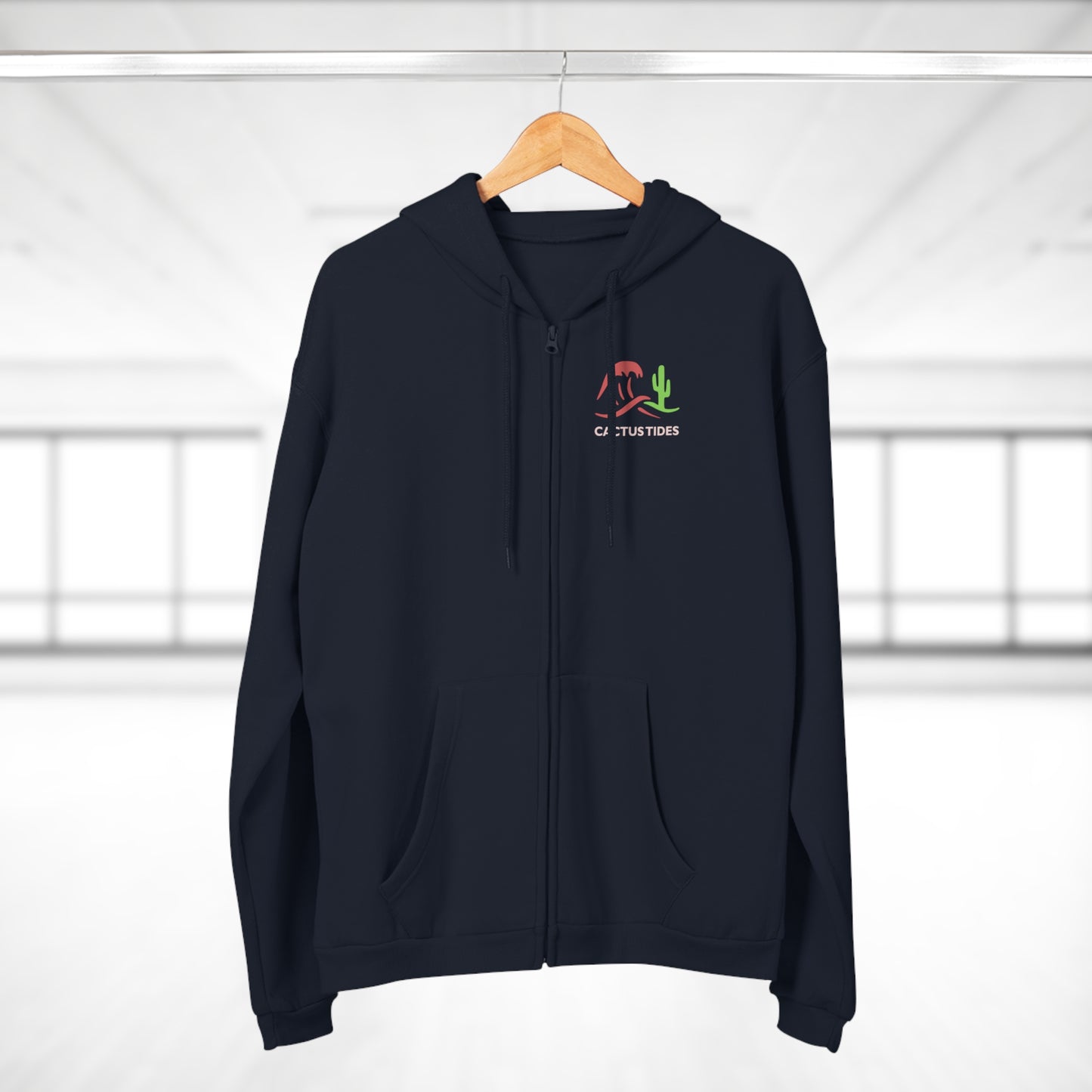 Cactus Tides Zip-Up Hoodie
